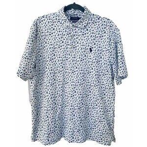 Polo Ralph Lauren Men's, Classic Fit Soft Touch Polo Shirt, White Floral, Large